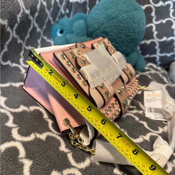 NWT Michael kors softpink Hayden Purse Studded Crossbody Shoulder Bag - Picture 12 of 13